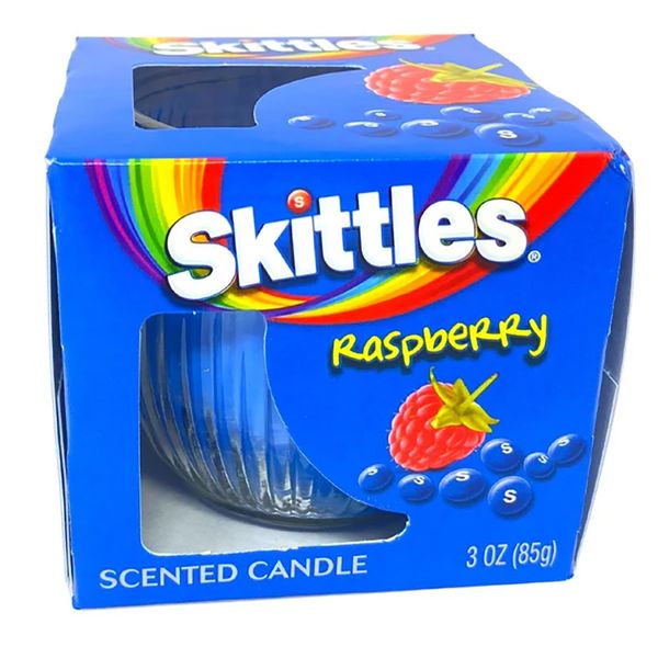 SKITTLE RASPBERRY CANDLE 85g 1 Skittle Raspberry Candle 85g