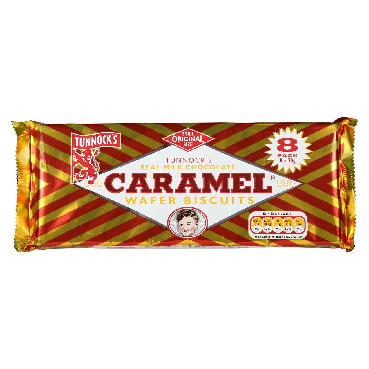 Tunnock's Caramel Wafer Biscuits 8 Pack 1 Tunnock's Caramel Wafer Biscuits 8 Pack