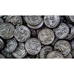 K&H Munten Drop Salt Licorice Coins 1kg (Single Salt Licorice)