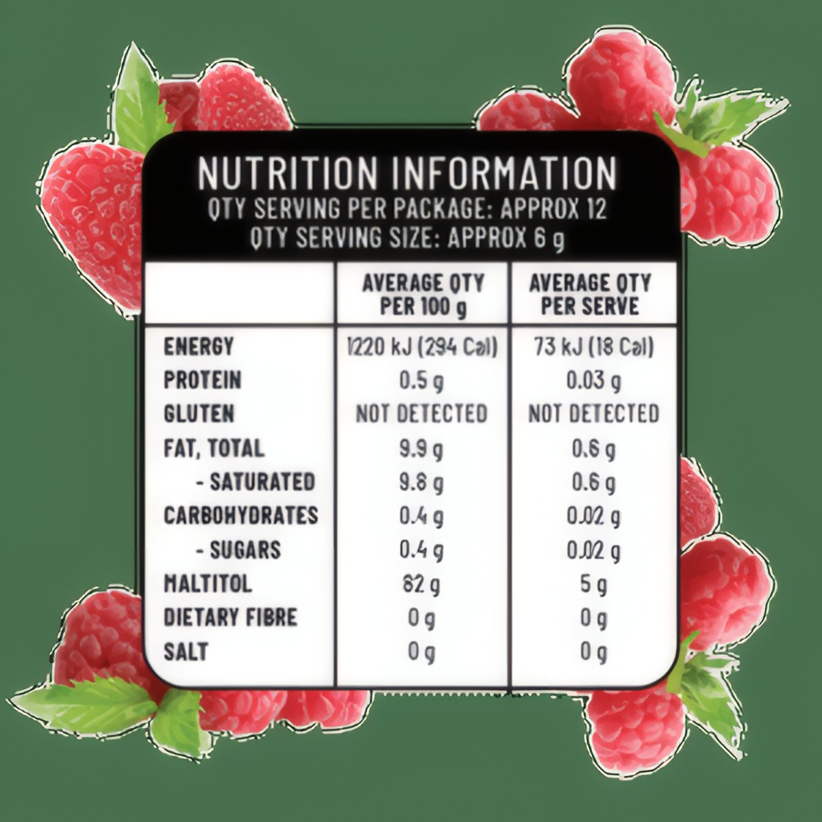 Raspberry Chews Sugarless 70 g 2 Raspberry Chews Sugarless 70 g