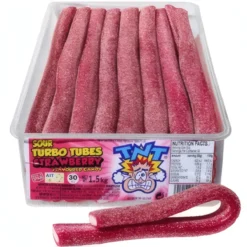 TNT TURBO TUBES SOUR STRAWBERRY 50G (30) (x 30 units)