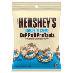 Hershey's Cookies 'N' Creme Dipped Pretzels Peg Bag 4.25oz