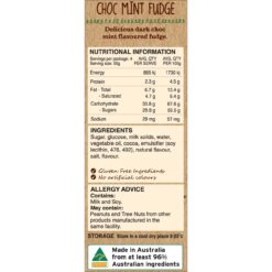 Kelly's Smooth Dark Chocolate Mint Fudge 180g 7 Kelly's Smooth Dark Chocolate Mint Fudge 180g