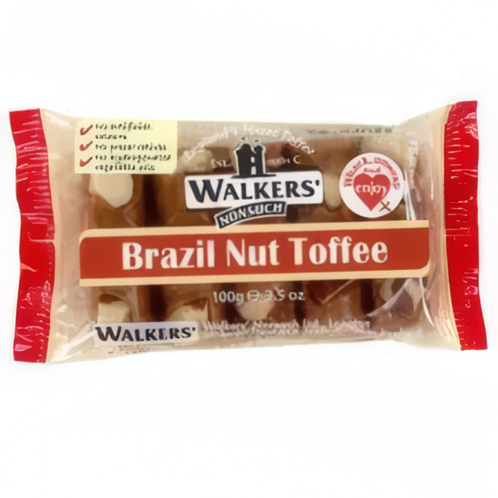 Walker's Brazil Nut Toffee 100g - Gluten Free 1 Walker's Brazil Nut Toffee 100g - Gluten Free