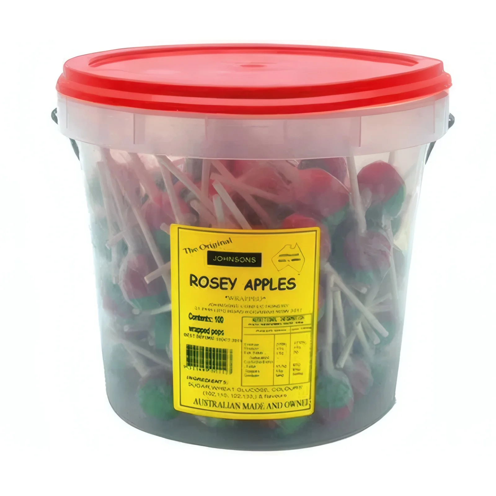 WRAPPED ROSEY APPLE LOLLYPOPS (x 100 units) 1 WRAPPED ROSEY APPLE LOLLYPOPS (x 100 units)
