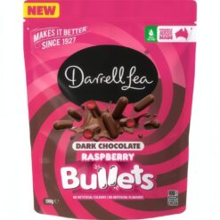 DARRELL LEA DARK CHOC RASPBERRY BULLET 190G
