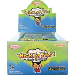 Wicked Fizz Blue Raspberry Chews box 72